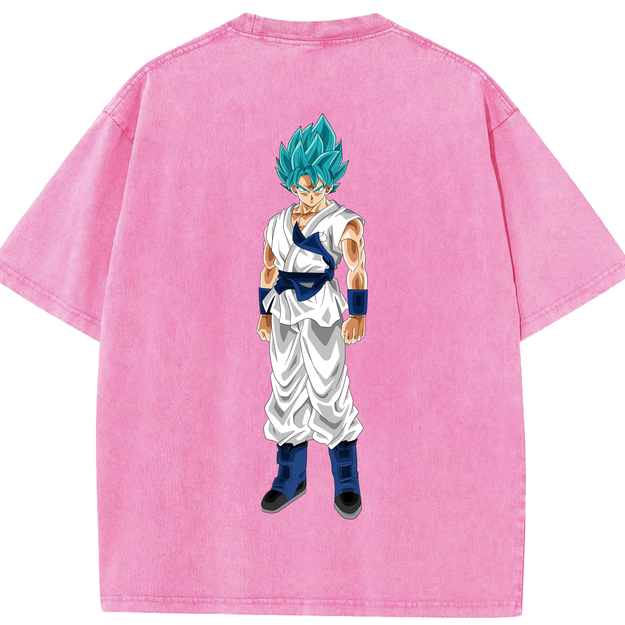 （画像用） ドラゴンボール 孫 悟飯（そんごはん）DRAGON BALL Son Gohan 綿100% ヴィンテージ風 半袖Tシャツ（背面プリント）